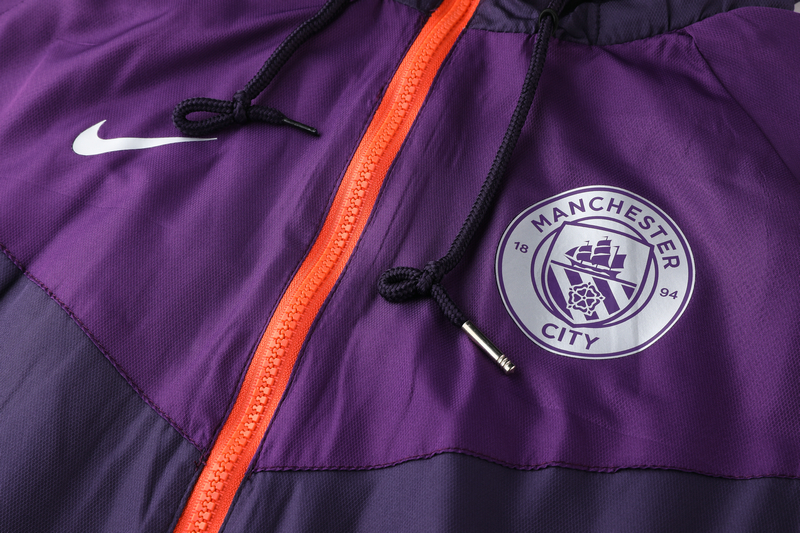 Manchester City 2019-20 Purple Hoody Jacket
